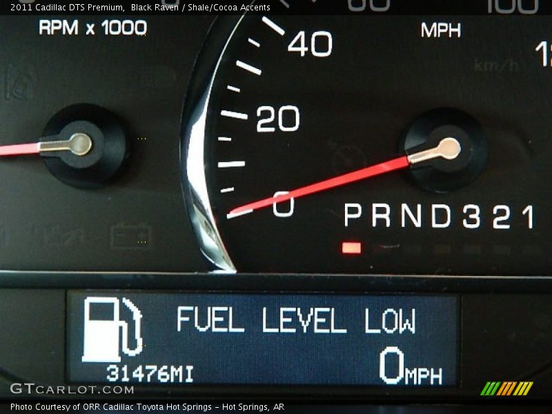 Black Raven / Shale/Cocoa Accents 2011 Cadillac DTS Premium