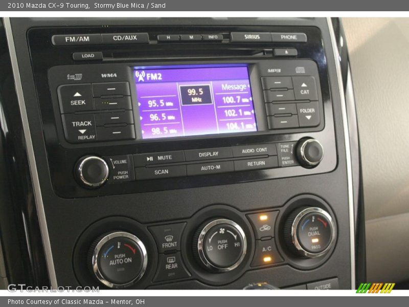 Stormy Blue Mica / Sand 2010 Mazda CX-9 Touring