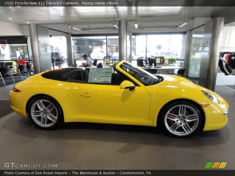  2012 New 911 Carrera S Cabriolet Racing Yellow