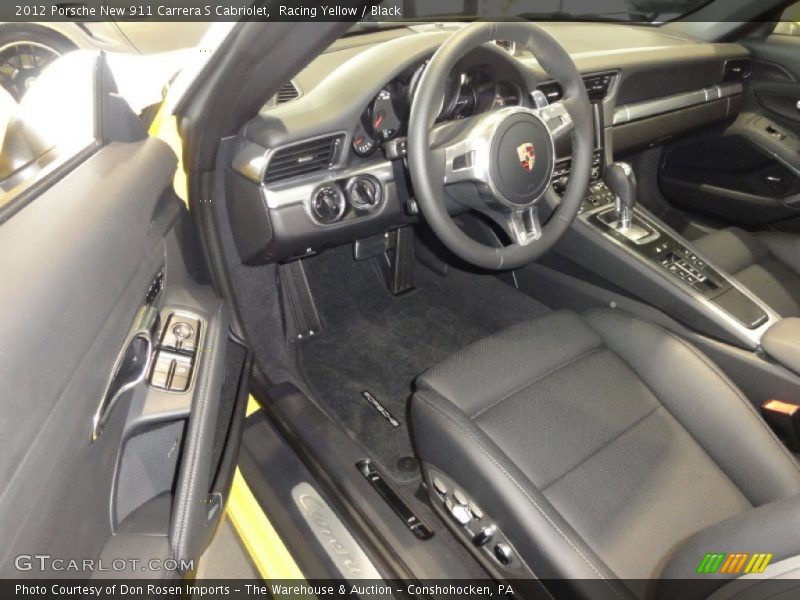  2012 New 911 Carrera S Cabriolet Black Interior