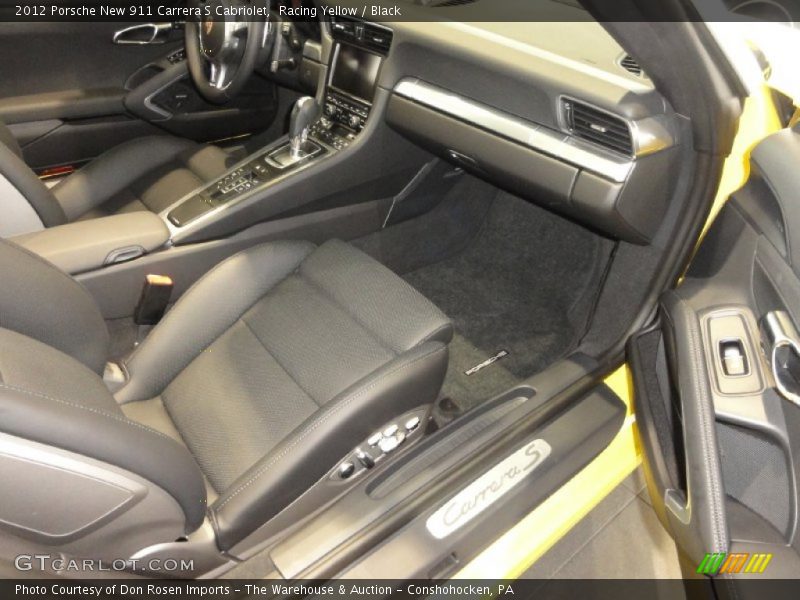 Racing Yellow / Black 2012 Porsche New 911 Carrera S Cabriolet