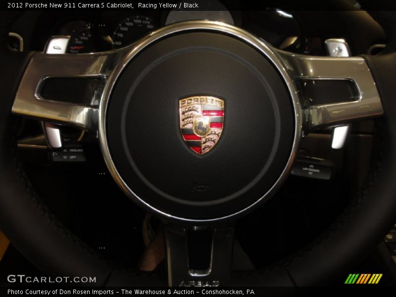 Racing Yellow / Black 2012 Porsche New 911 Carrera S Cabriolet