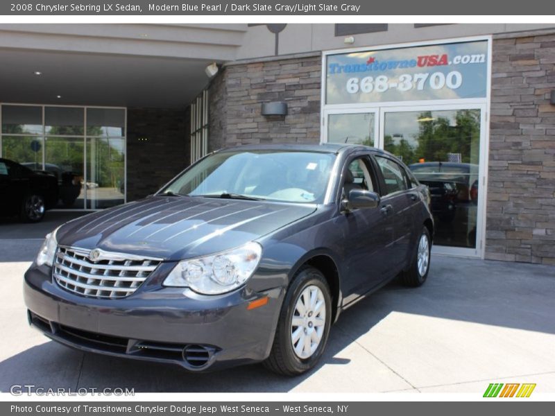 Modern Blue Pearl / Dark Slate Gray/Light Slate Gray 2008 Chrysler Sebring LX Sedan