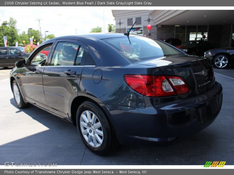 Modern Blue Pearl / Dark Slate Gray/Light Slate Gray 2008 Chrysler Sebring LX Sedan