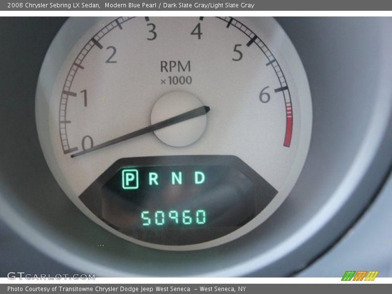 Modern Blue Pearl / Dark Slate Gray/Light Slate Gray 2008 Chrysler Sebring LX Sedan