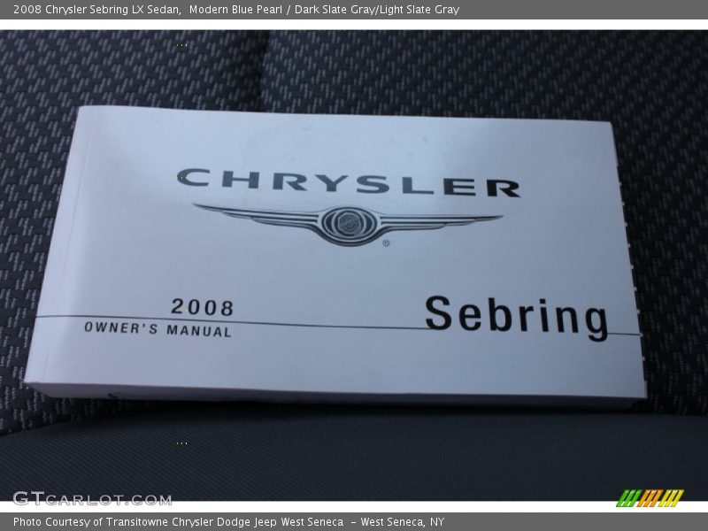 Modern Blue Pearl / Dark Slate Gray/Light Slate Gray 2008 Chrysler Sebring LX Sedan