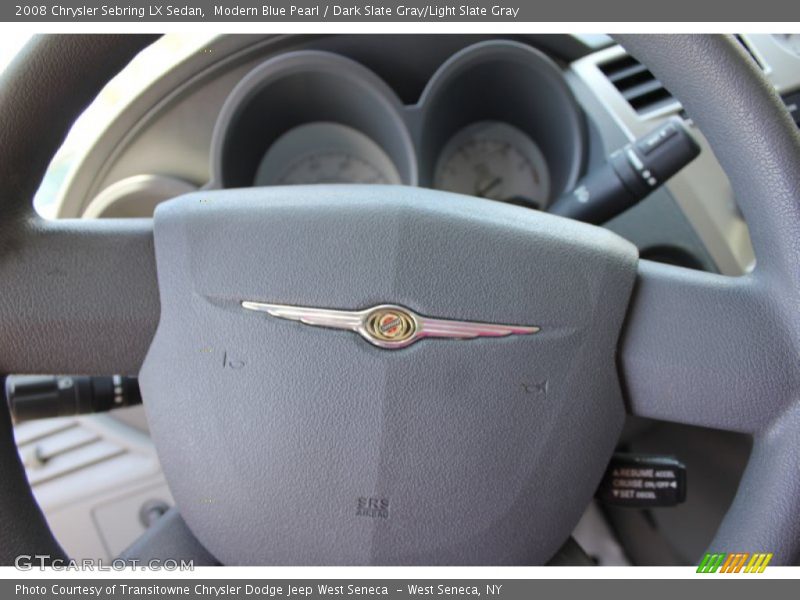 Modern Blue Pearl / Dark Slate Gray/Light Slate Gray 2008 Chrysler Sebring LX Sedan