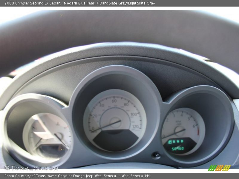 Modern Blue Pearl / Dark Slate Gray/Light Slate Gray 2008 Chrysler Sebring LX Sedan