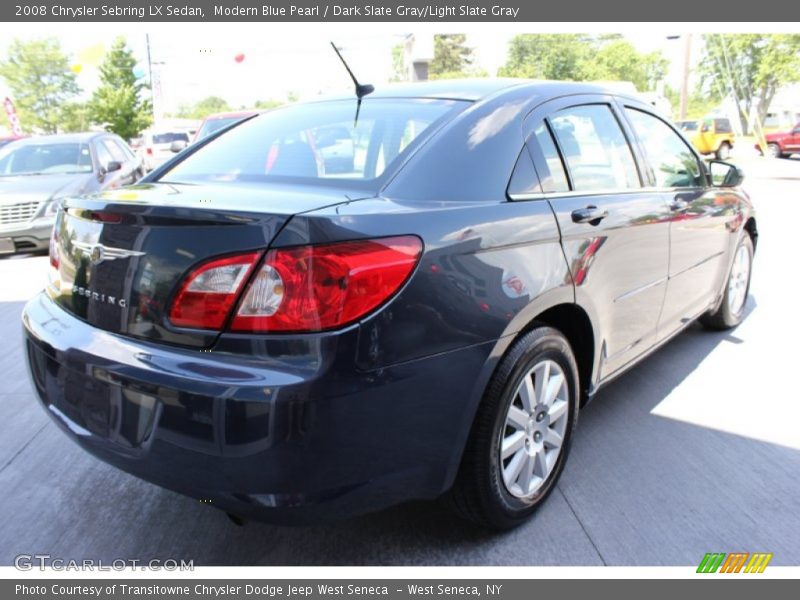 Modern Blue Pearl / Dark Slate Gray/Light Slate Gray 2008 Chrysler Sebring LX Sedan