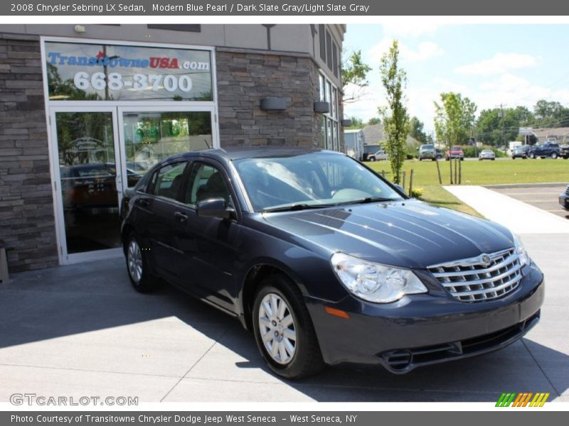 Modern Blue Pearl / Dark Slate Gray/Light Slate Gray 2008 Chrysler Sebring LX Sedan