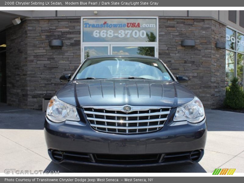 Modern Blue Pearl / Dark Slate Gray/Light Slate Gray 2008 Chrysler Sebring LX Sedan