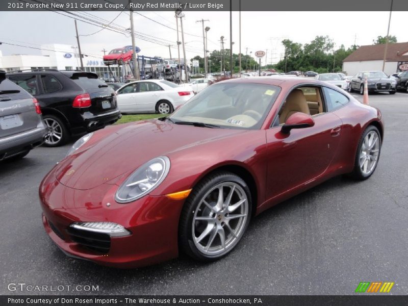 Front 3/4 View of 2012 New 911 Carrera Coupe
