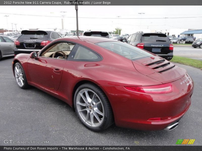  2012 New 911 Carrera Coupe Ruby Red Metallic