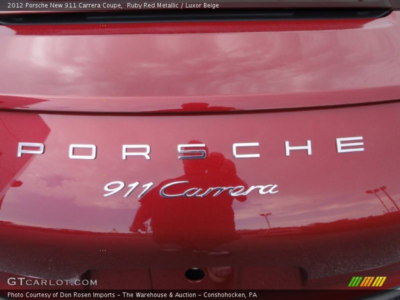 Ruby Red Metallic / Luxor Beige 2012 Porsche New 911 Carrera Coupe