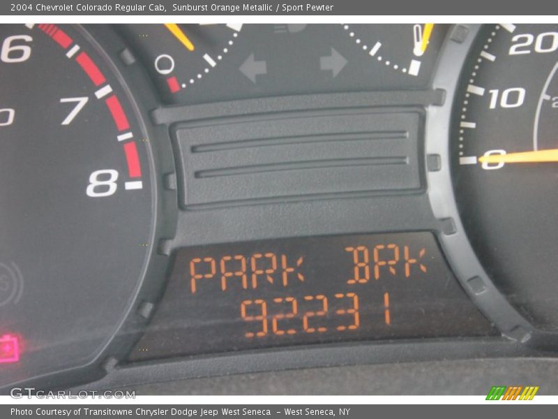 Sunburst Orange Metallic / Sport Pewter 2004 Chevrolet Colorado Regular Cab