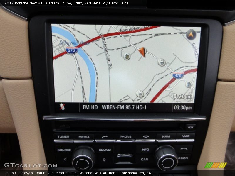 Navigation of 2012 New 911 Carrera Coupe