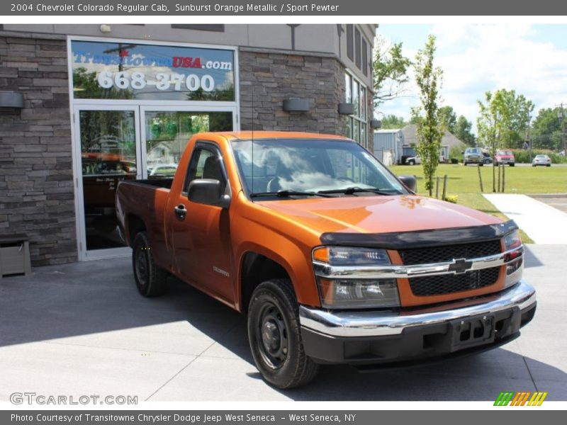 Sunburst Orange Metallic / Sport Pewter 2004 Chevrolet Colorado Regular Cab