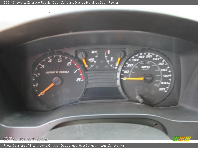 Sunburst Orange Metallic / Sport Pewter 2004 Chevrolet Colorado Regular Cab