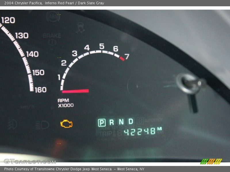 Inferno Red Pearl / Dark Slate Gray 2004 Chrysler Pacifica