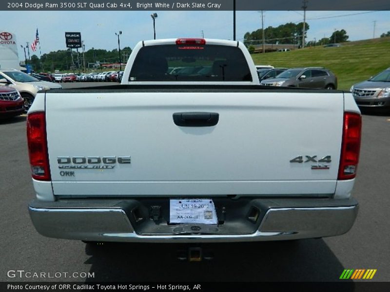 Bright White / Dark Slate Gray 2004 Dodge Ram 3500 SLT Quad Cab 4x4