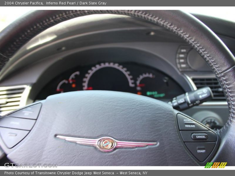Inferno Red Pearl / Dark Slate Gray 2004 Chrysler Pacifica