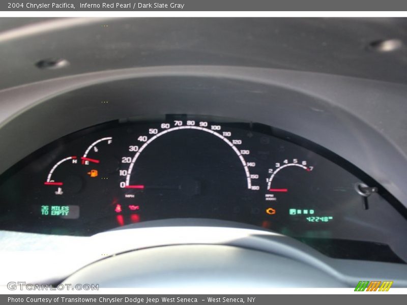 Inferno Red Pearl / Dark Slate Gray 2004 Chrysler Pacifica