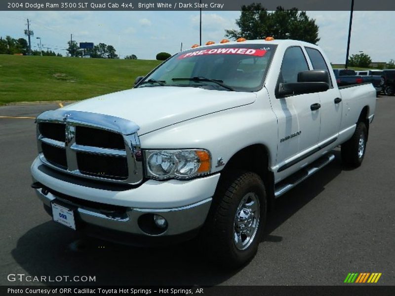 Bright White / Dark Slate Gray 2004 Dodge Ram 3500 SLT Quad Cab 4x4