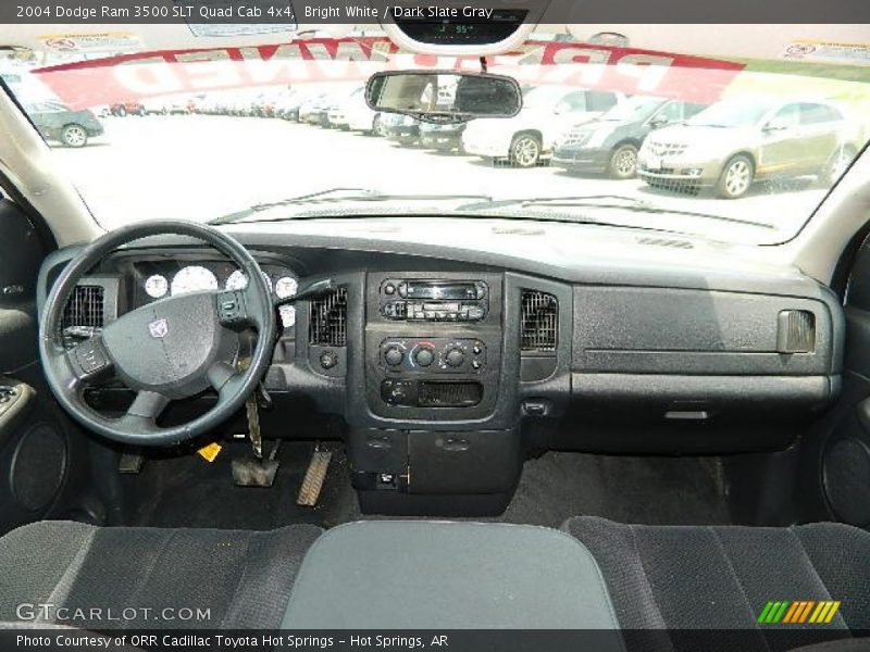 Bright White / Dark Slate Gray 2004 Dodge Ram 3500 SLT Quad Cab 4x4