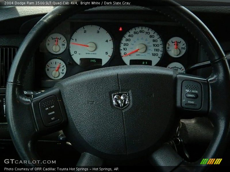 Bright White / Dark Slate Gray 2004 Dodge Ram 3500 SLT Quad Cab 4x4