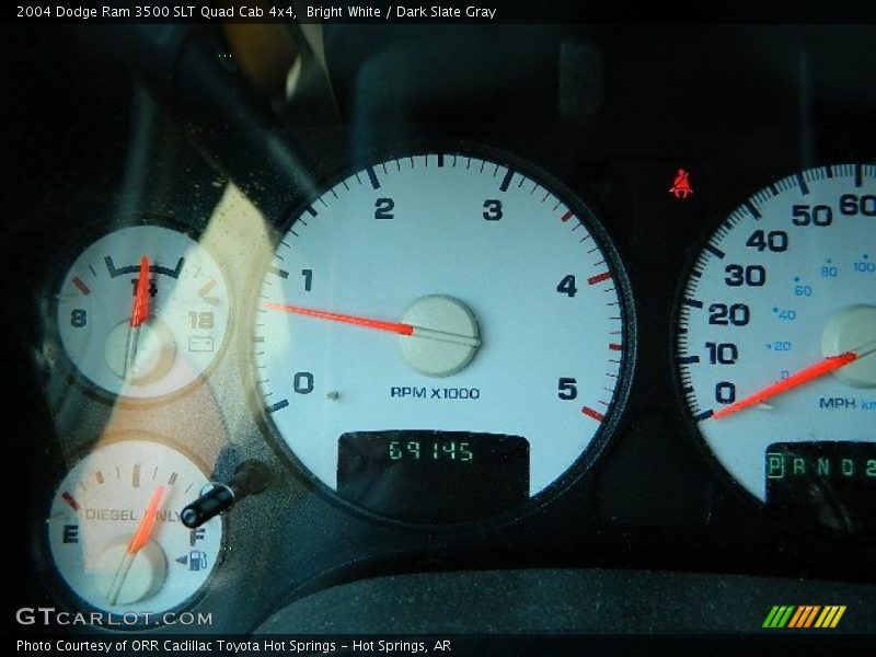 Bright White / Dark Slate Gray 2004 Dodge Ram 3500 SLT Quad Cab 4x4