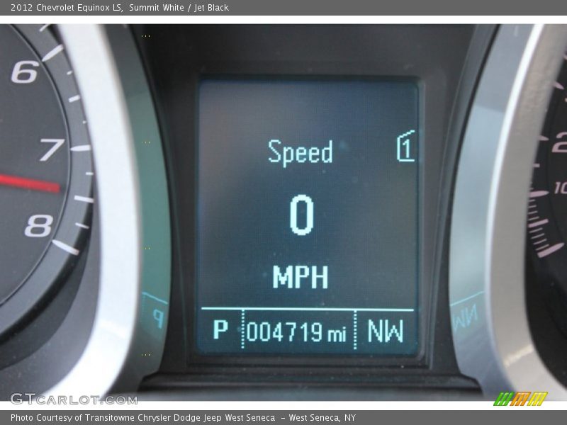Summit White / Jet Black 2012 Chevrolet Equinox LS