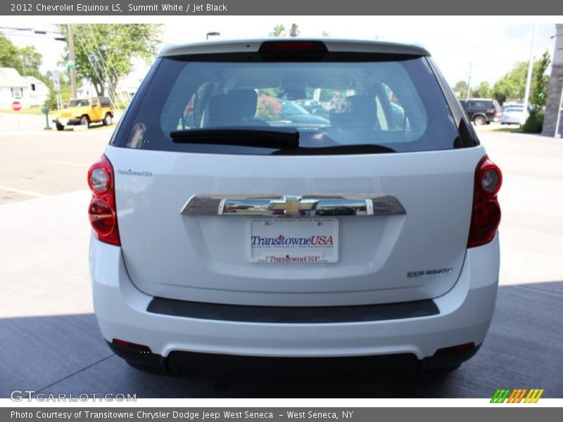 Summit White / Jet Black 2012 Chevrolet Equinox LS