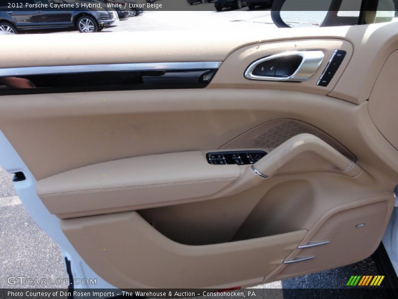 White / Luxor Beige 2012 Porsche Cayenne S Hybrid