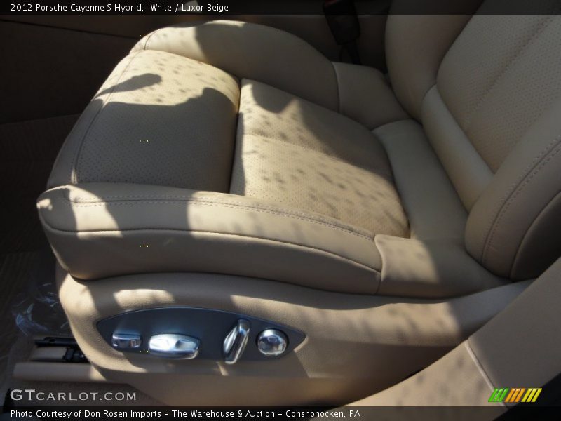White / Luxor Beige 2012 Porsche Cayenne S Hybrid