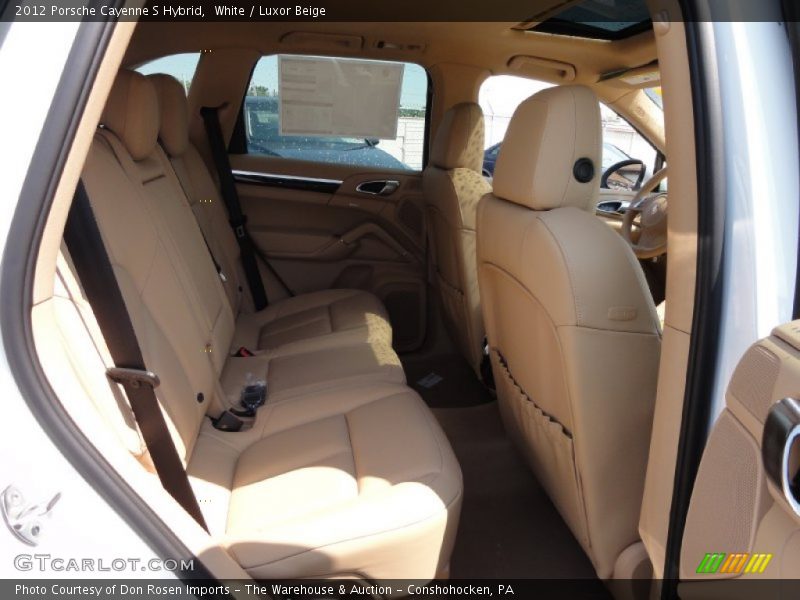 White / Luxor Beige 2012 Porsche Cayenne S Hybrid