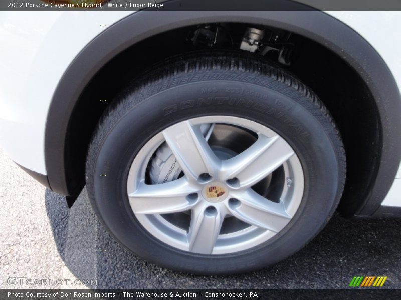 White / Luxor Beige 2012 Porsche Cayenne S Hybrid