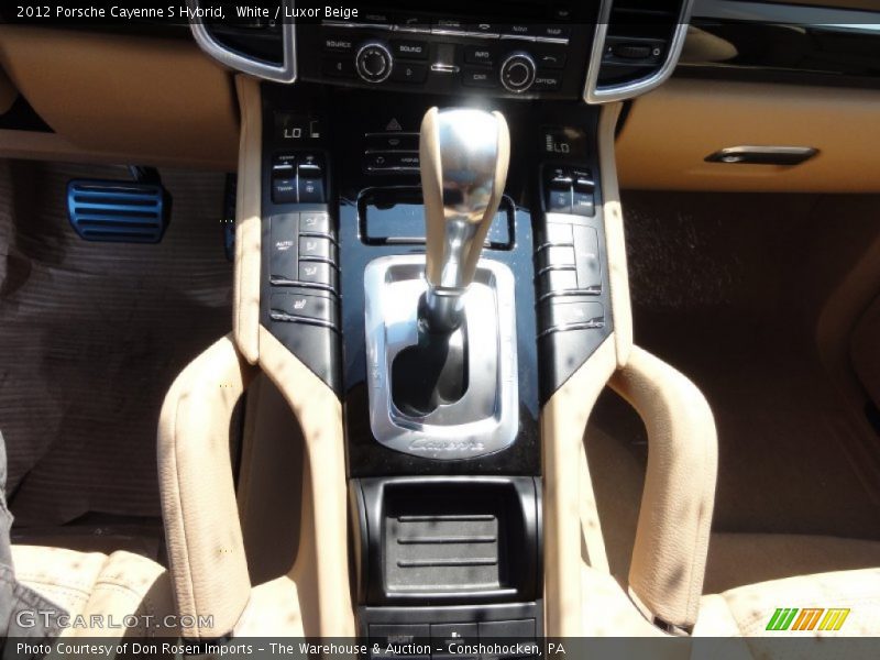 White / Luxor Beige 2012 Porsche Cayenne S Hybrid