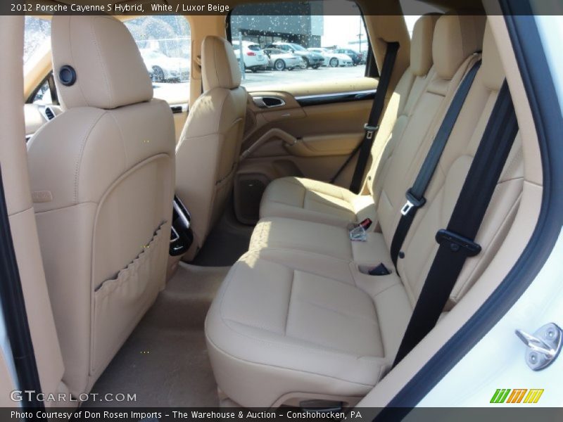 White / Luxor Beige 2012 Porsche Cayenne S Hybrid