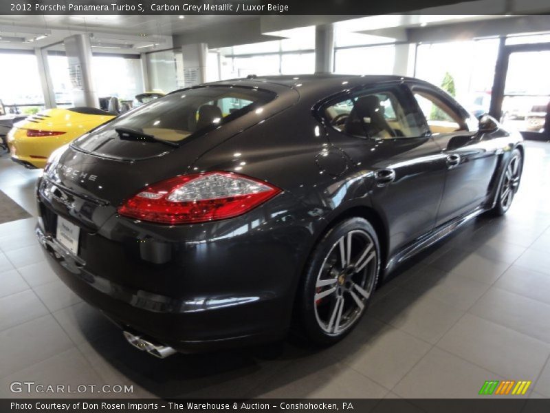 Carbon Grey Metallic / Luxor Beige 2012 Porsche Panamera Turbo S