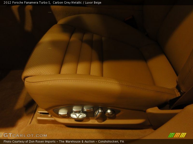 Carbon Grey Metallic / Luxor Beige 2012 Porsche Panamera Turbo S