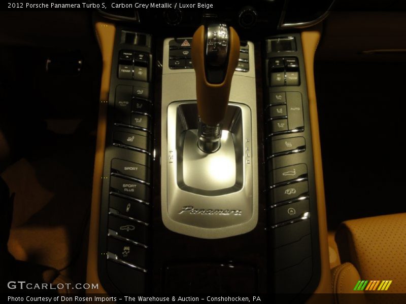 Carbon Grey Metallic / Luxor Beige 2012 Porsche Panamera Turbo S