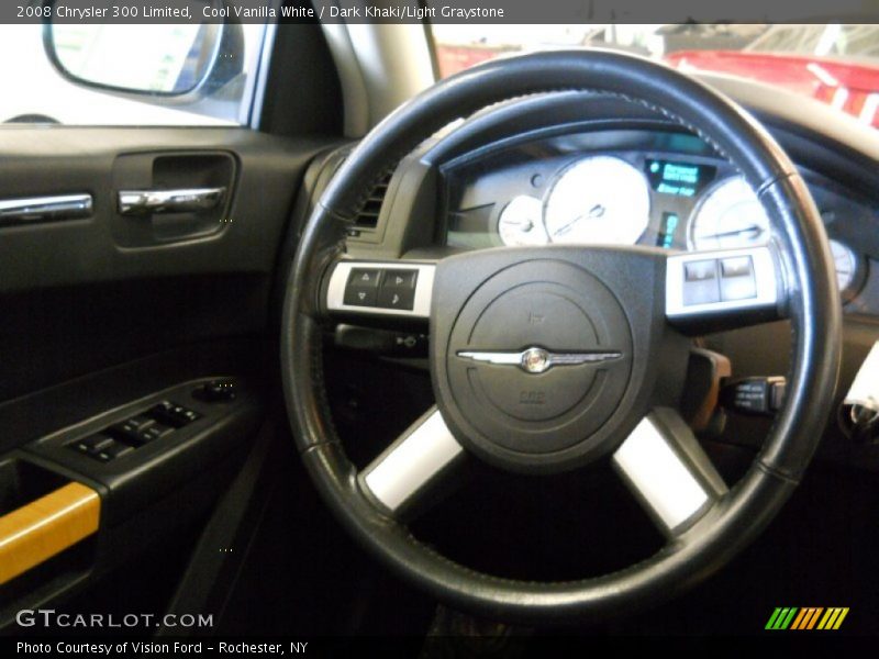 Cool Vanilla White / Dark Khaki/Light Graystone 2008 Chrysler 300 Limited
