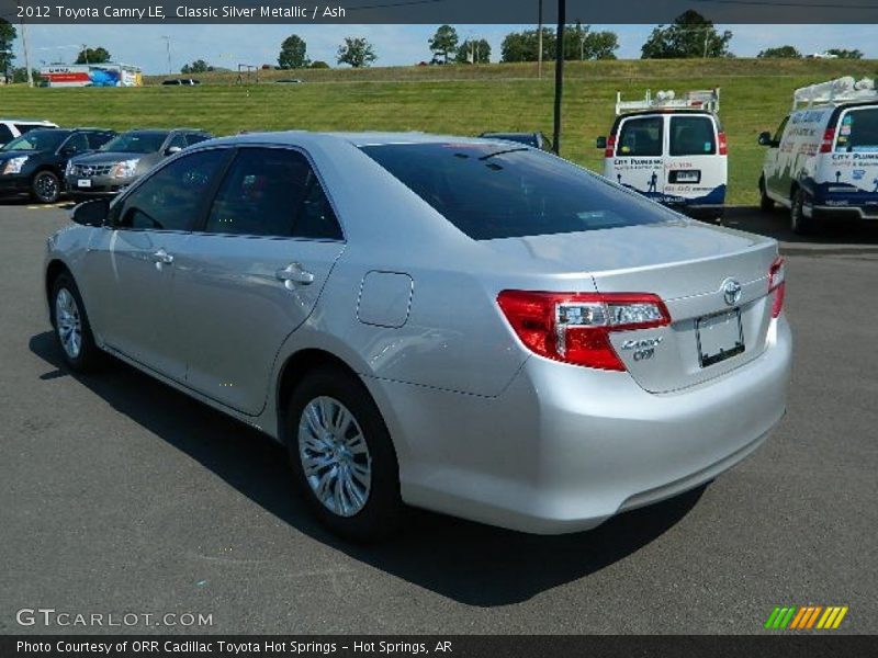 Classic Silver Metallic / Ash 2012 Toyota Camry LE