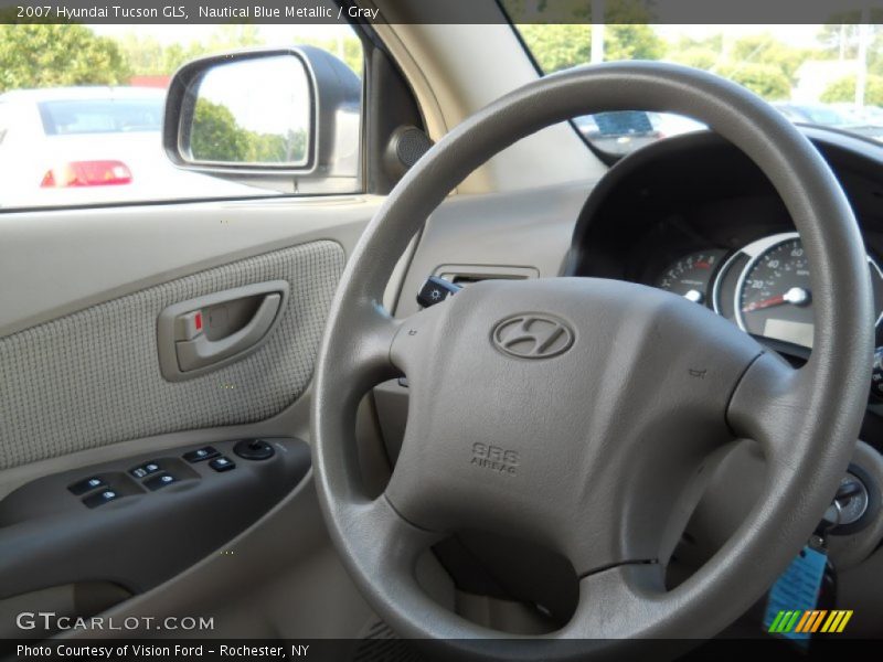 Nautical Blue Metallic / Gray 2007 Hyundai Tucson GLS