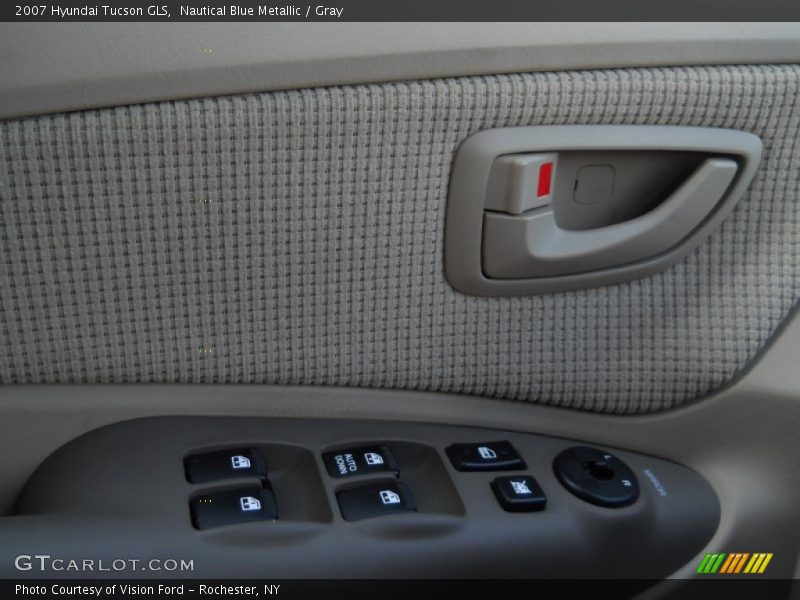 Nautical Blue Metallic / Gray 2007 Hyundai Tucson GLS