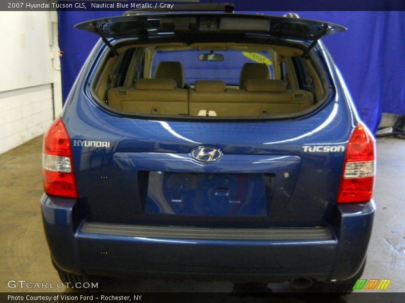 Nautical Blue Metallic / Gray 2007 Hyundai Tucson GLS