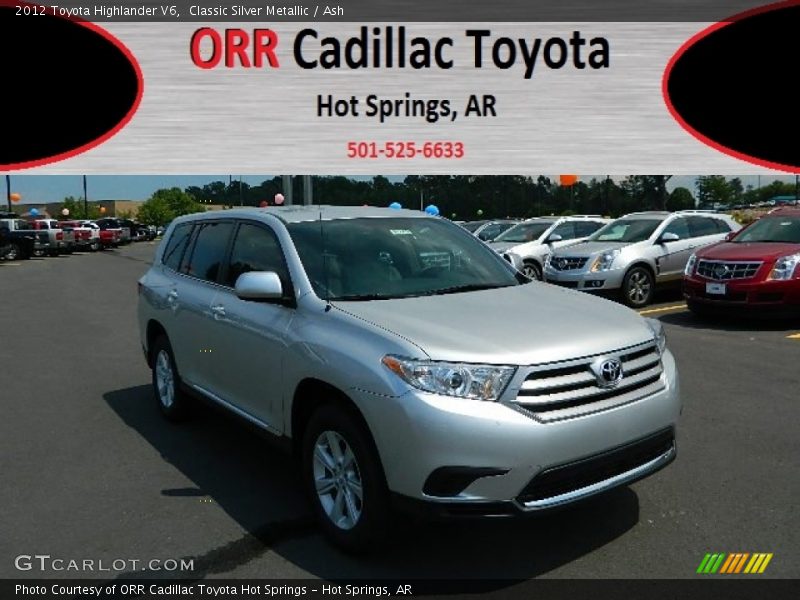 Classic Silver Metallic / Ash 2012 Toyota Highlander V6