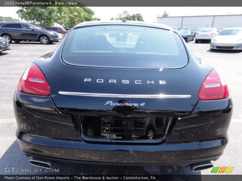 Black / Black 2012 Porsche Panamera 4
