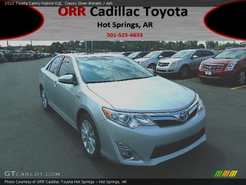 Classic Silver Metallic / Ash 2012 Toyota Camry Hybrid XLE