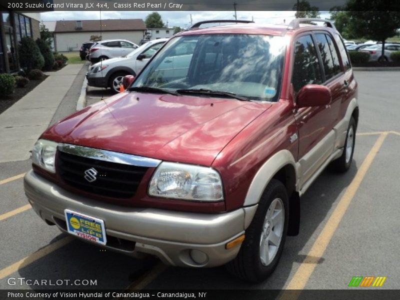 Cassis Red Pearl / Gray 2002 Suzuki Grand Vitara JLX 4x4